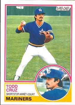 #132 Todd Cruz - Seattle Mariners - 1983 O-Pee-Chee Baseball