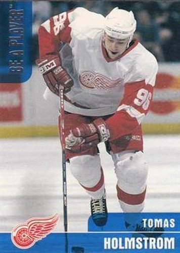 #132 Tomas Holmstrom - Detroit Red Wings - 1999-00 Be a Player Memorabilia Hockey