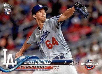 #132 Walker Buehler - Los Angeles Dodgers - 2018 Topps Opening Day Baseball