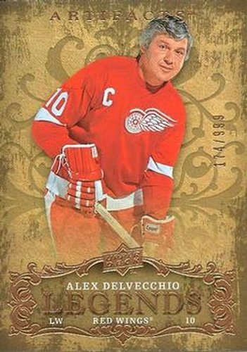 #132 Alex Delvecchio - Detroit Red Wings - 2008-09 Upper Deck Artifacts Hockey