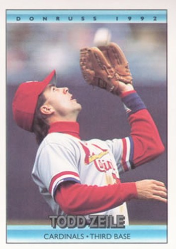 #132 Todd Zeile - St. Louis Cardinals - 1992 Donruss Baseball