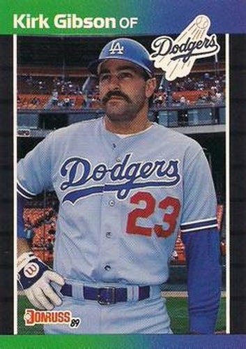 #132 Kirk Gibson - Los Angeles Dodgers - 1989 Donruss Baseball