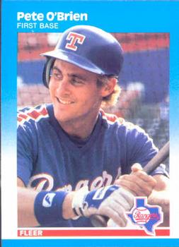 #132 Pete O'Brien - Texas Rangers - 1987 Fleer Baseball