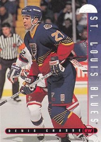 #132 Denis Chasse - St. Louis Blues - 1995-96 Leaf Hockey