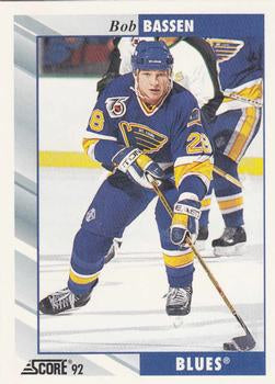 #132 Bob Bassen - St. Louis Blues - 1992-93 Score USA Hockey