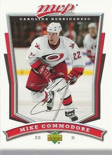 #133 Mike Commodore - Carolina Hurricanes - 2007-08 Upper Deck MVP Hockey