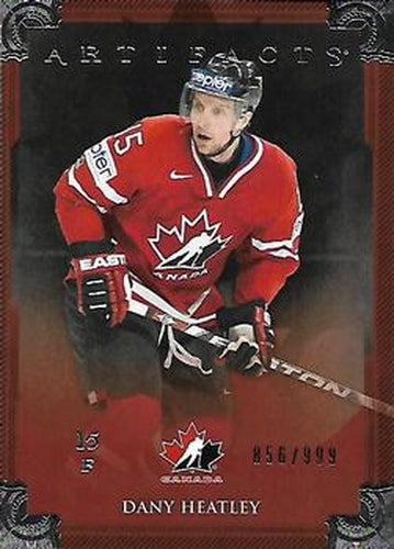 #133 Dany Heatley - Canada - 2013-14 Upper Deck Artifacts Hockey