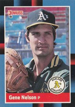 #133 Gene Nelson - Oakland Athletics - 1988 Donruss Baseball