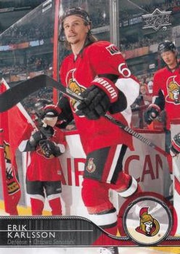#133 Erik Karlsson - Ottawa Senators - 2014-15 Upper Deck Hockey