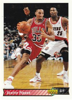 #133 Scottie Pippen - Chicago Bulls - 1992-93 Upper Deck Basketball
