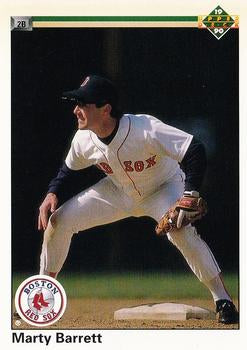 #133 Marty Barrett - Boston Red Sox - 1990 Upper Deck Baseball