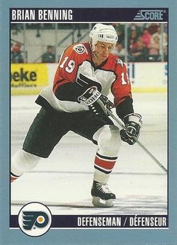 #133 Brian Benning - Philadelphia Flyers - 1992-93 Score Canadian Hockey