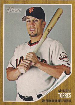 #133 Andres Torres - San Francisco Giants - 2011 Topps Heritage Baseball