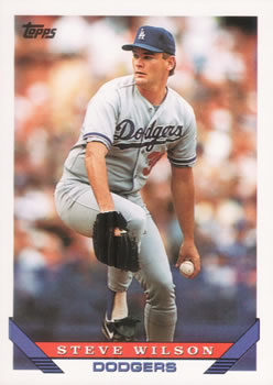 #133 Steve Wilson - Los Angeles Dodgers - 1993 Topps Baseball