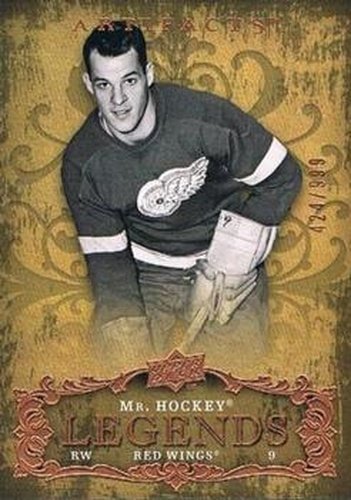 #133 Gordie Howe - Detroit Red Wings - 2008-09 Upper Deck Artifacts Hockey