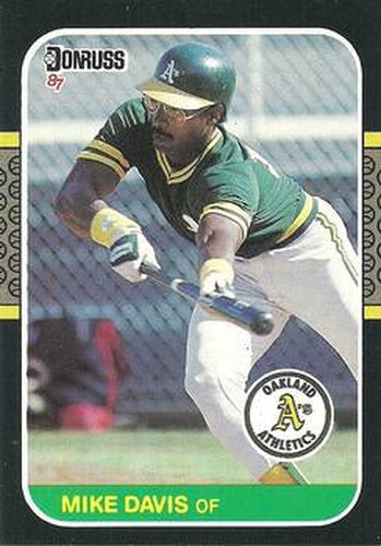 #133 Mike Davis - Oakland Athletics - 1987 Donruss Baseball