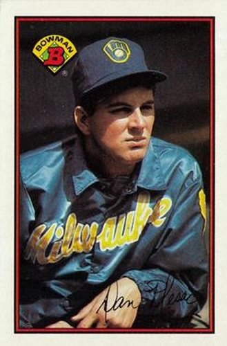 #133 Dan Plesac - Milwaukee Brewers - 1989 Bowman Baseball