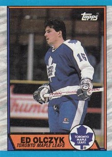 #133 Ed Olczyk - Toronto Maple Leafs - 1989-90 Topps Hockey