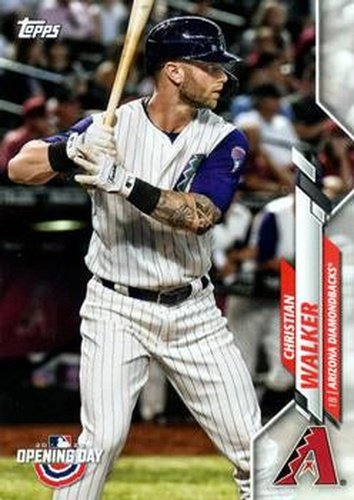 #133 Christian Walker - Arizona Diamondbacks - 2020 Topps Opening Day Baseball