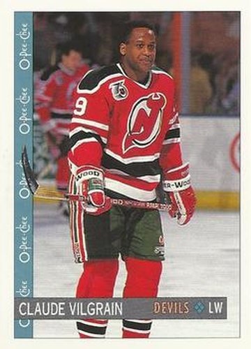 #133 Claude Vilgrain - New Jersey Devils - 1992-93 O-Pee-Chee Hockey