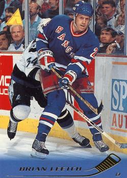 #133 Brian Leetch - New York Rangers - 1995-96 Pinnacle Hockey