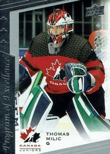 #133 Thomas Milic - Canada - 2021-22 Upper Deck Team Canada Juniors Hockey