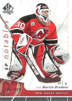 #133 Martin Brodeur - New Jersey Devils - 2006-07 SP Authentic Hockey