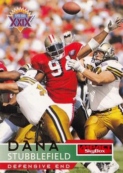 #133 Dana Stubblefield - San Francisco 49ers - 1995 SkyBox Impact Football