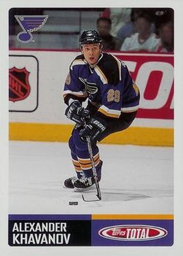 #133 Alexander Khavanov - St. Louis Blues - 2002-03 Topps Total Hockey
