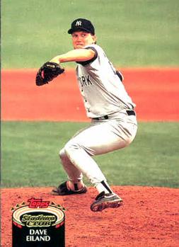 #133 Dave Eiland - New York Yankees - 1992 Stadium Club Baseball