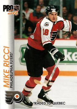 #133 Mike Ricci - Philadelphia Flyers - 1992-93 Pro Set Hockey