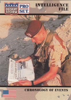 #133 Chronology of Events - 1991 Pro Set Desert Storm