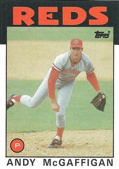 #133 Andy McGaffigan - Cincinnati Reds - 1986 Topps Baseball