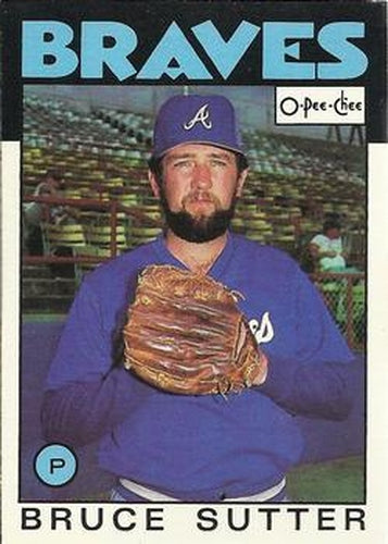 #133 Bruce Sutter - Atlanta Braves - 1986 O-Pee-Chee Baseball