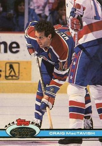 #133 Craig MacTavish - Edmonton Oilers - 1991-92 Stadium Club Hockey