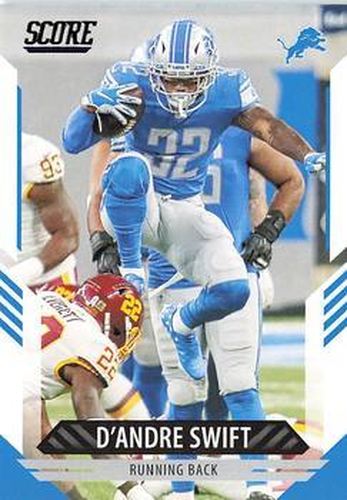 #133 D'Andre Swift - Detroit Lions - 2021 Score Football