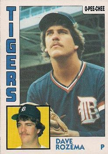#133 Dave Rozema - Detroit Tigers - 1984 O-Pee-Chee Baseball