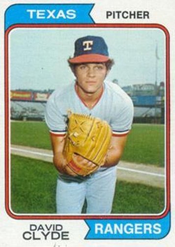 #133 David Clyde - Texas Rangers - 1974 Topps Baseball