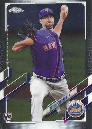 #133 David Peterson - New York Mets - 2021 Topps Chrome Baseball