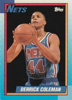 #133 Derrick Coleman - New Jersey Nets - 1992-93 Topps Archives Basketball