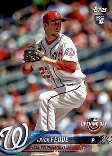 #133 Erick Fedde - Washington Nationals - 2018 Topps Opening Day Baseball