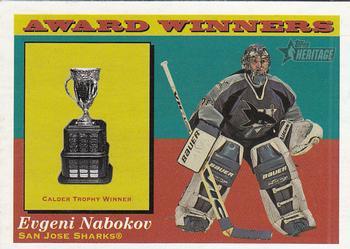 #133 Evgeni Nabokov - San Jose Sharks - 2001-02 Topps Heritage Hockey