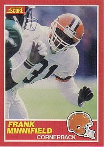 #133 Frank Minnifield - Cleveland Browns - 1989 Score Football