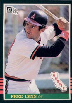 #133 Fred Lynn - California Angels - 1985 Donruss Baseball