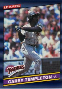 #133 Garry Templeton - San Diego Padres - 1986 Leaf Baseball