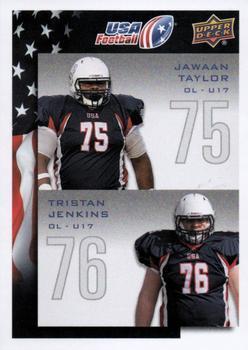 #133 Jawaan Taylor / Tristan Jenkins - USA - 2014 Upper Deck USA Football