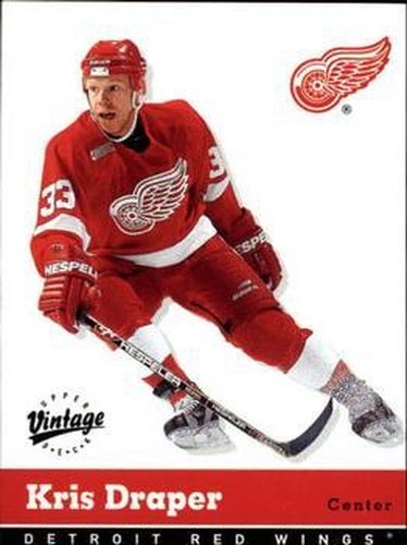 #133 Kris Draper - Detroit Red Wings - 2000-01 Upper Deck Vintage Hockey