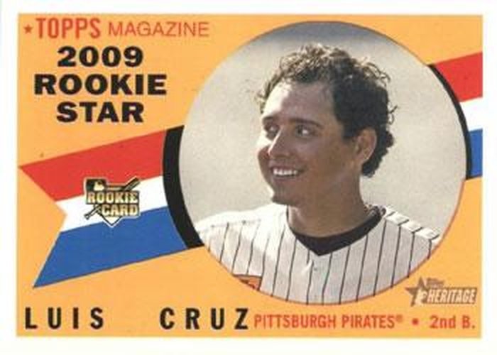 #133 Luis Cruz - Pittsburgh Pirates - 2009 Topps Heritage Baseball