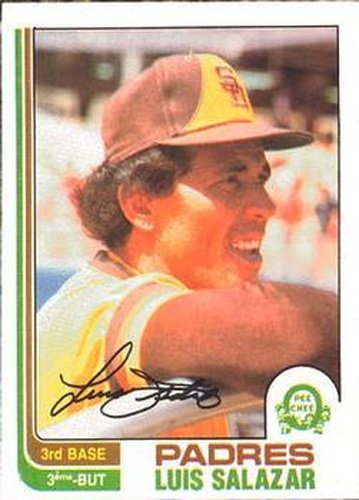 #133 Luis Salazar - San Diego Padres - 1982 O-Pee-Chee Baseball