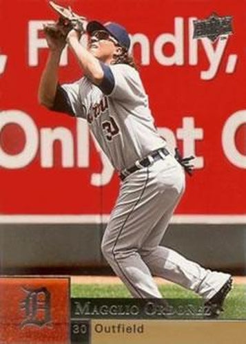 #133 Magglio Ordonez - Detroit Tigers - 2009 Upper Deck Baseball